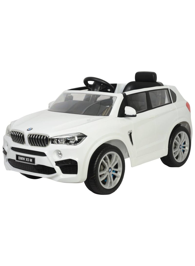 بي إم دبليو سيارة ركوب كهربائية بي ام دبليو X5M للأطفال - أبيض - Image 1